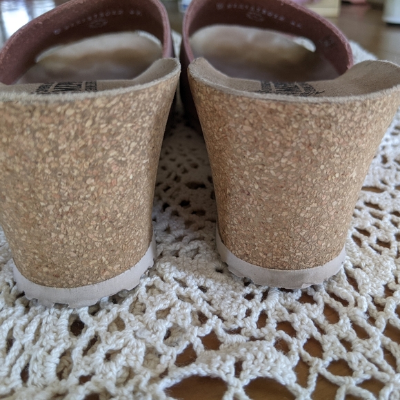 Mephisto Lisane Air-Relax slide wedge slip on sandals blush pink open toe - Picture 10 of 16
